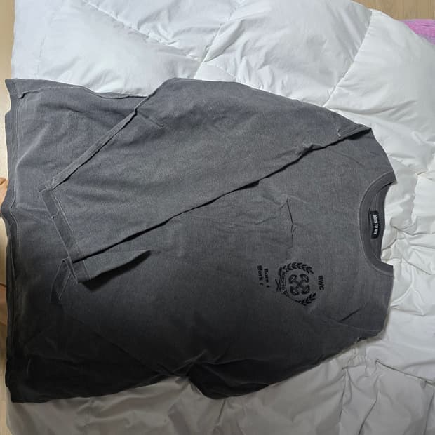 본투윈 긴팔티 차콜