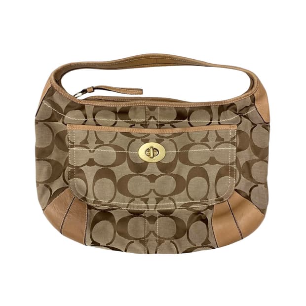 코치 y2k 베이지 버클 호보백