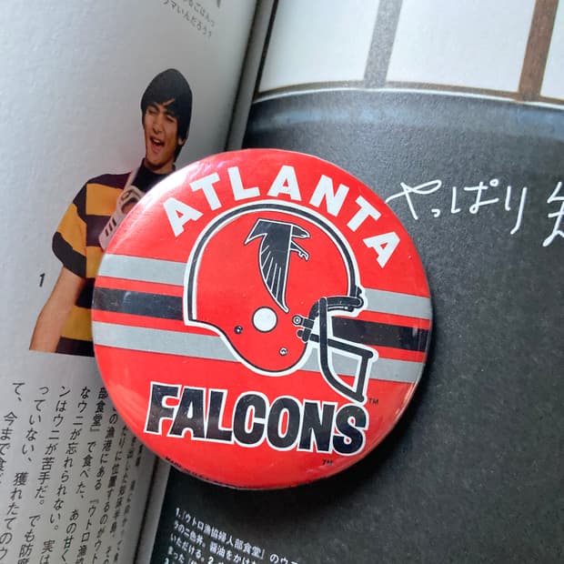 빈티지 ATLANTA 아틀란타 프린팅 핀 버튼 뱃지 브로치 악세사리