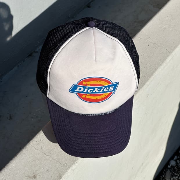 [F] 디키즈 로고 메쉬 트러커 볼캡 모자