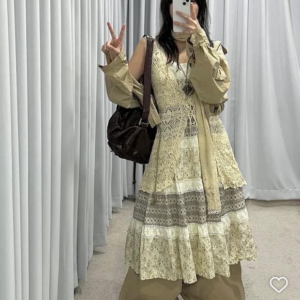 선가든파티 미라이클립 큐빈티지 코디셋