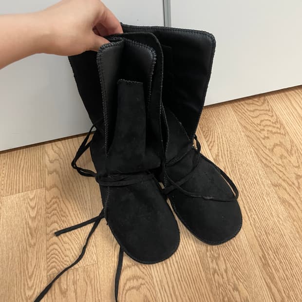 스웨이드스트링부츠 250
