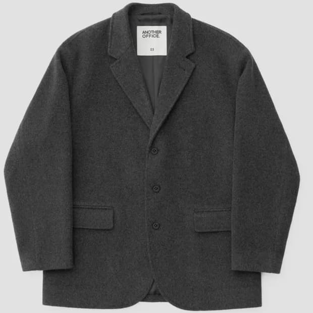 어나더오피스 scape 헤더차콜 자켓