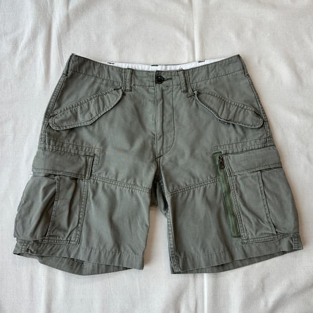 폴로 랄프로렌 립스탑 유틸리티 카고 쇼츠 올리브그린 30