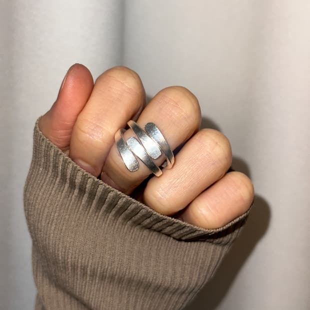 Helix Structure 925Silver Ring
