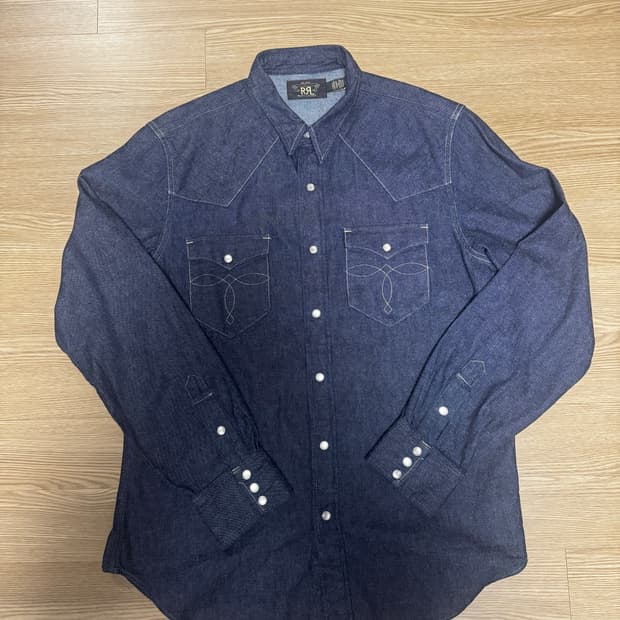 RRL 더블알엘 데님 웨스턴 셔츠 L 팝니다 / L-> M 교환가능