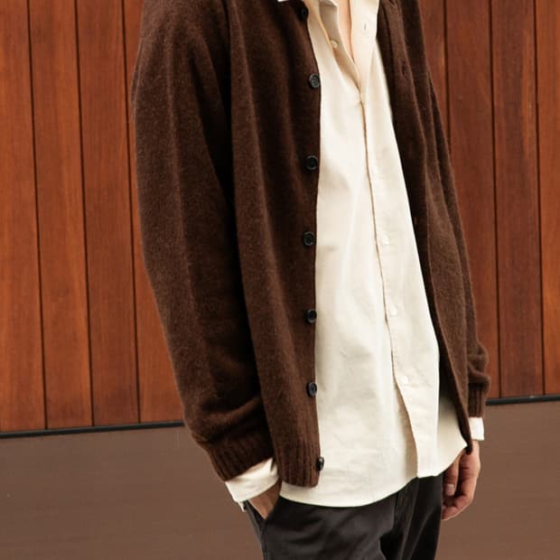 [48] 퍼스트플로어 베이비 알파카 가디건 (코코아)