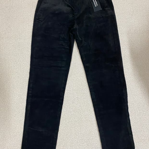 무신사 테이퍼드 코듀로이 팬츠 블랙 (29)