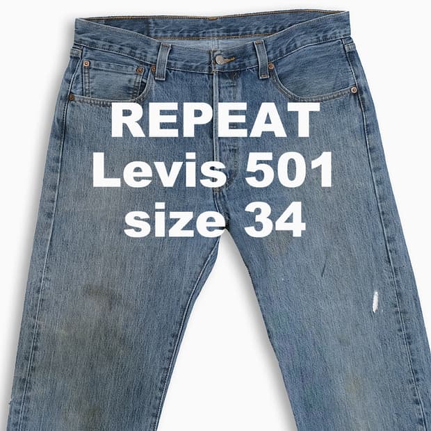 빈티지 리바이스 501 중청 34 인치 LV50134584