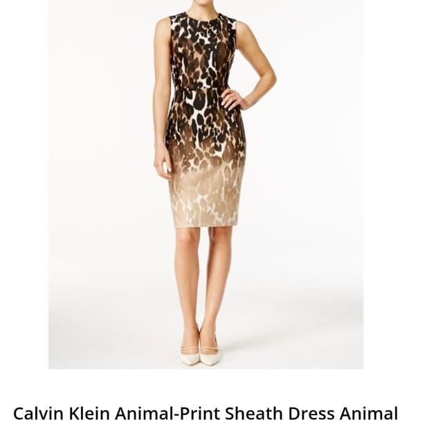 미국빈티지 레오파드 원피스