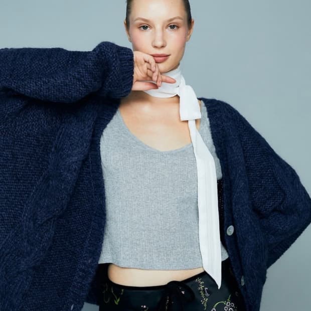 글로니 베키 가디건 - 네이비