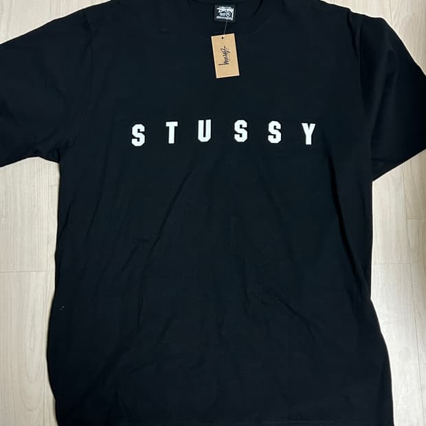 스투시 반팔 티셔츠 검정 m사이즈