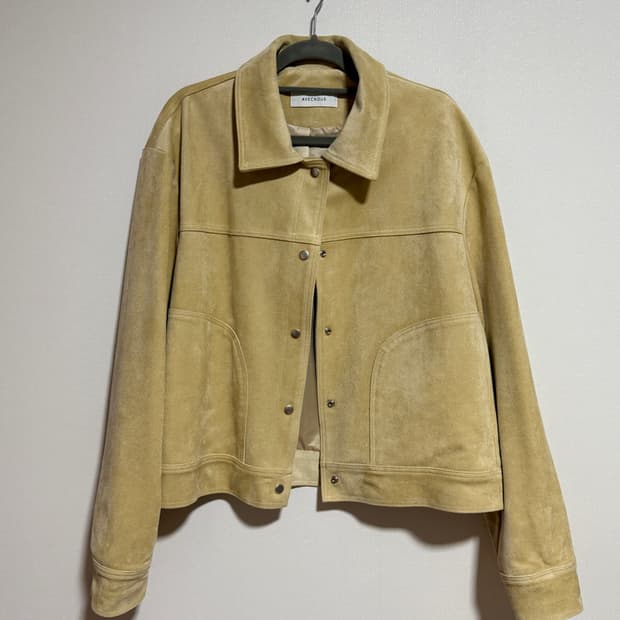 버터 컬러 스웨이드 자켓