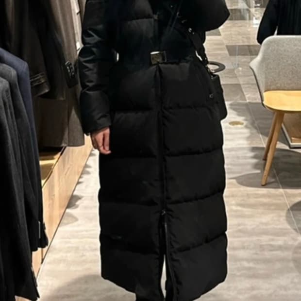 몽클레어 기모브 리얼폭스퍼 롱패딩 4사이즈