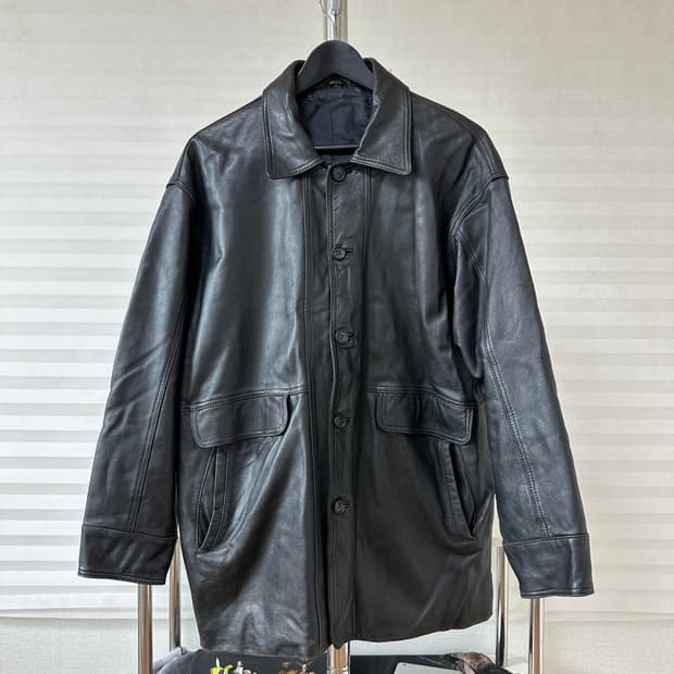 Lambskin Leather Car Coat