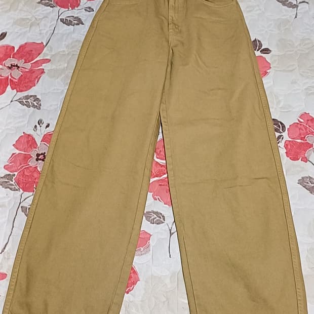 유니클로 미사용 와이드데님팬츠 실측28인치 기장104