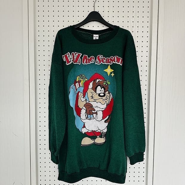 (정품/새상품) 리던 공용 그린 홀리데이 맨투맨