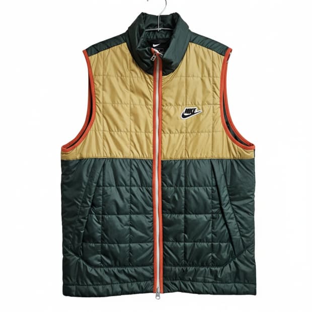 대장급)나이키 퓨추라 패딩 조끼M/ 00s 올드스쿨 쑥색