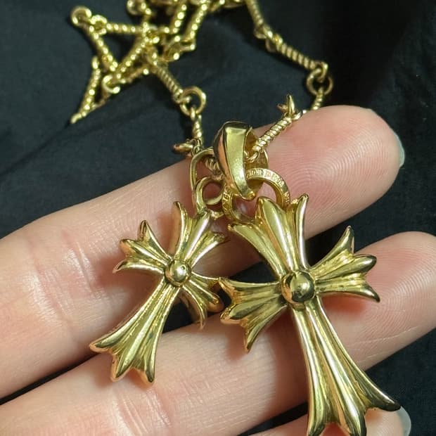 크롬하츠 18k 목걸이+반지 13돈