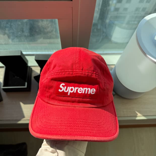 23fw 슈프림 워시드 치노 캠프캡