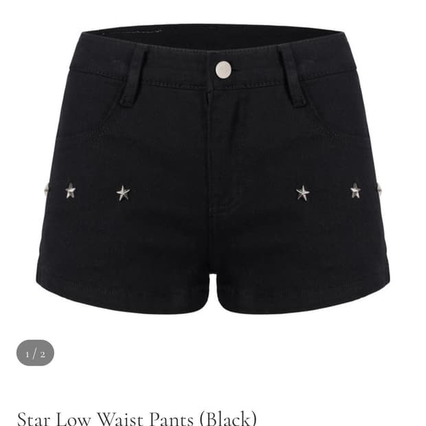 버니앤돌 Star Low Waist Pants short 로우 쇼츠