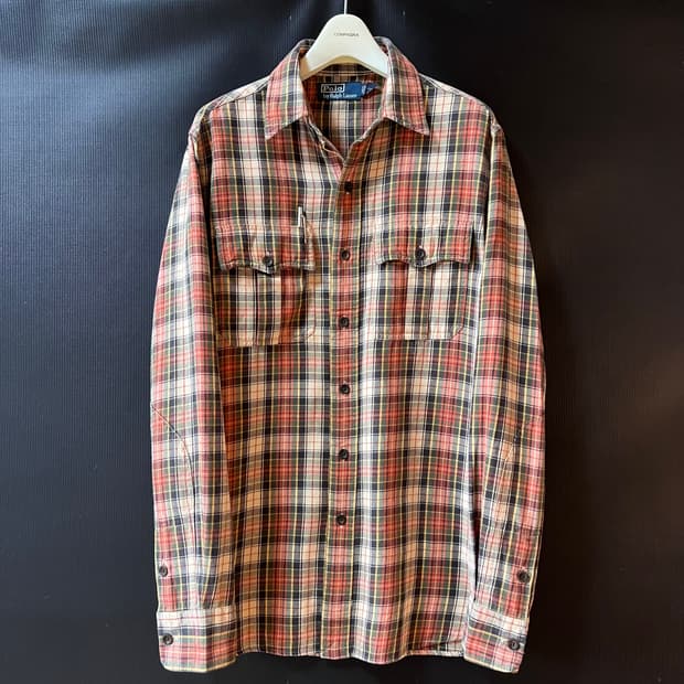 M)90s 폴로 랄프로렌 아웃도어 플랜넬 셔츠