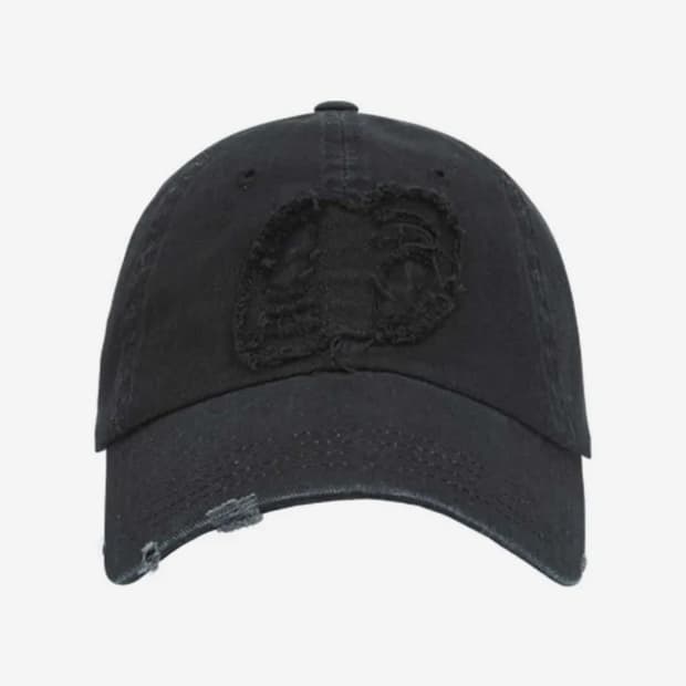 애즈온 패치 볼캡 블랙