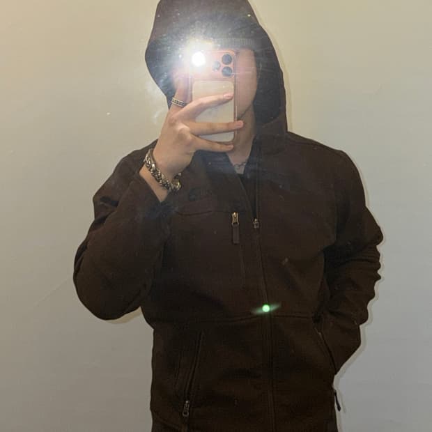 노스페이스 대장급 초코브라운 후드자켓