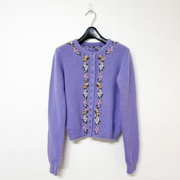 ba-tsu 바츠 연보라 앙고라 가디건