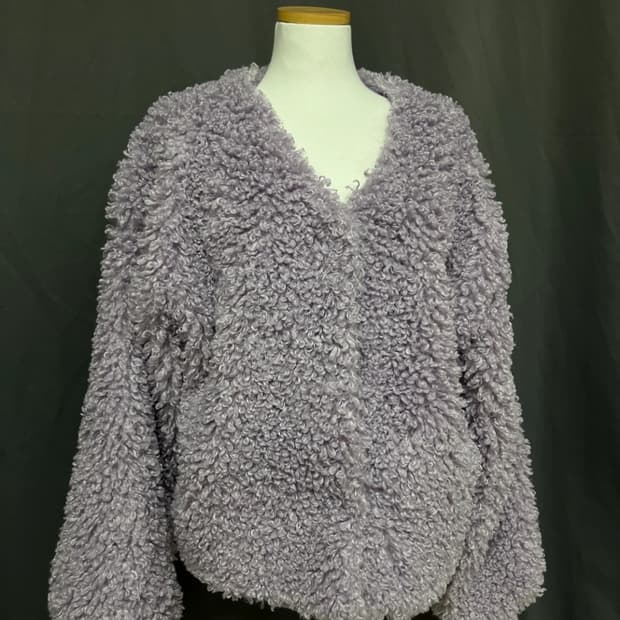 빈티지 퍼자켓 라벤더