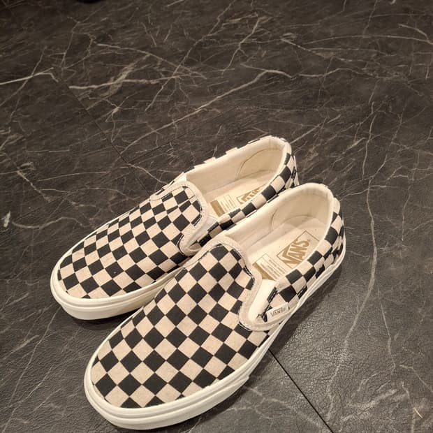 (마지막특가) 반스 체커보드 슬립온 240