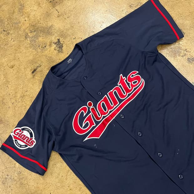 [110] 롯데 자이언츠 야구 유니폼 네이비 이대호 마킹 b14