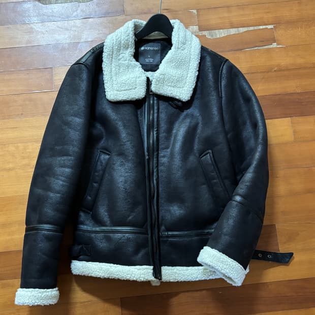 행텐 무스탕 자켓 라지 사이즈