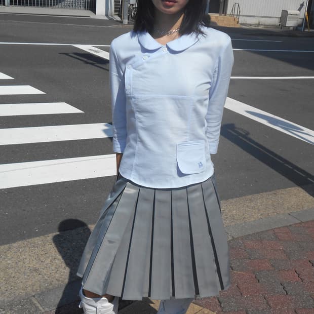 인오도르 투웨이 플리츠 랩 스커트 