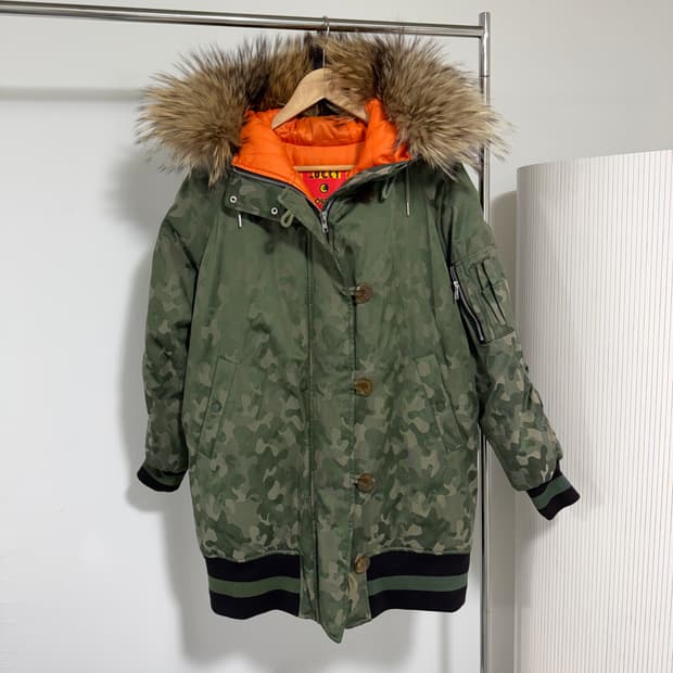 [38] 럭키슈에뜨 덕다운 카모 N3B 패딩