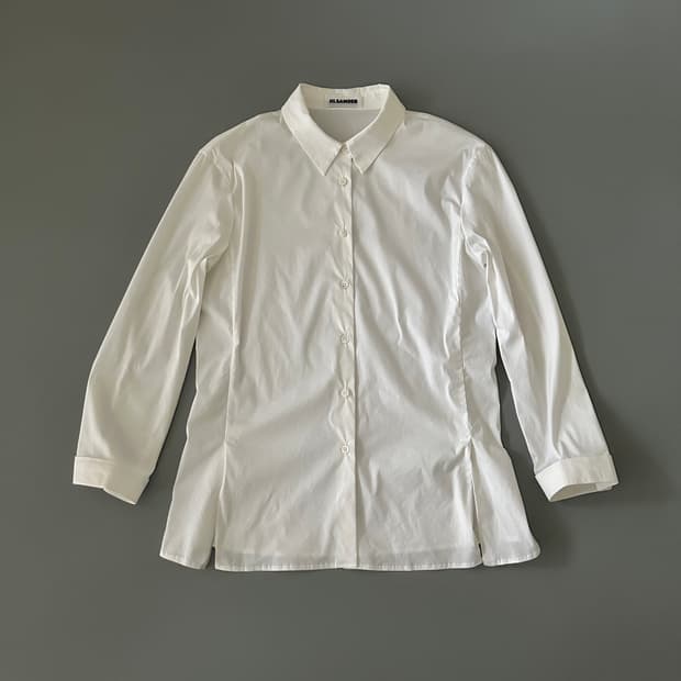 질샌더 jil sander 밑단 절개 디테일 셔츠