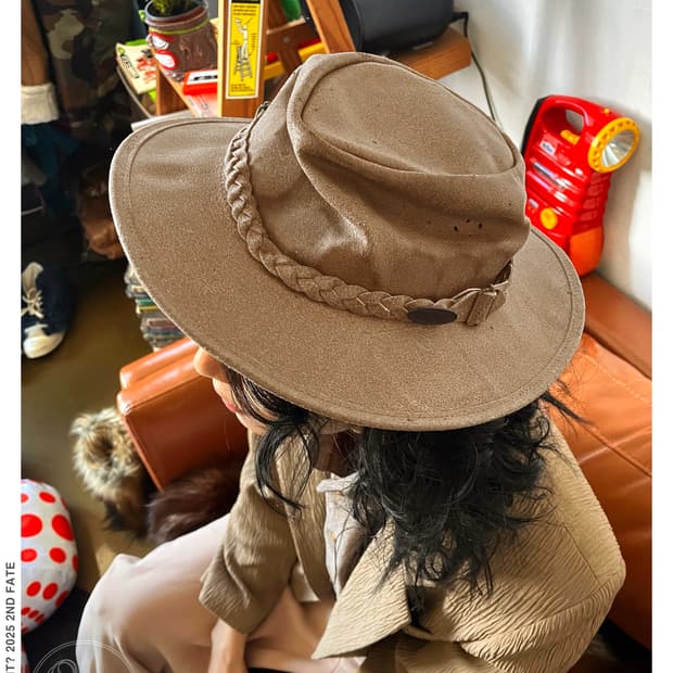 OVERLANDER Real Leather Jimi Pedora Hat