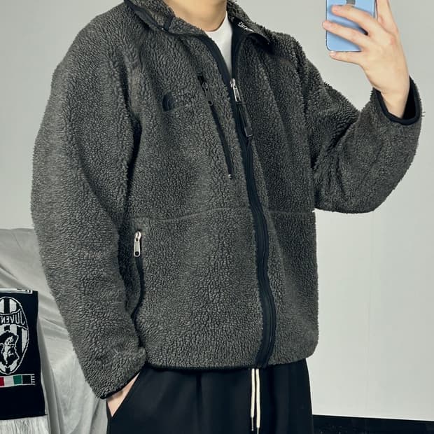 노스페이스 윈드스토퍼 다크그레이 플리스 자켓 M 