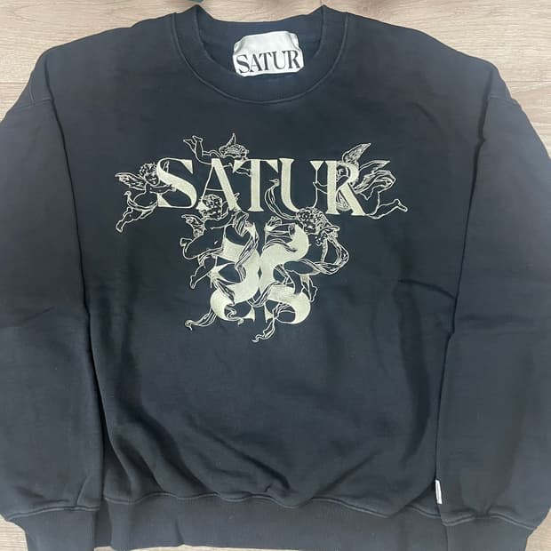 세터 24FW 엔젤그래픽 자수 맨투맨 스웨트셔츠 L