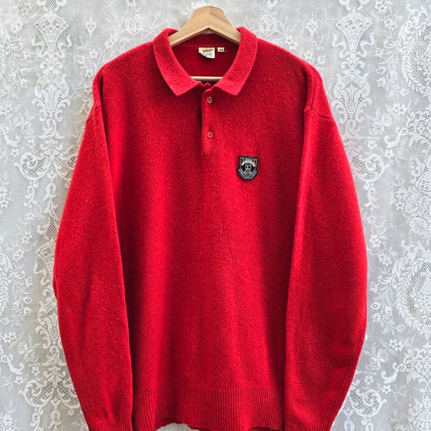 90s 리바이스 울 카라니트 한주통산 시절