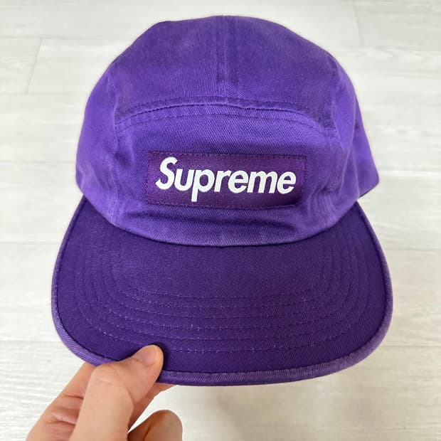 슈프림 24SS 워시드 치노 트윌 캠프캡 퍼플
