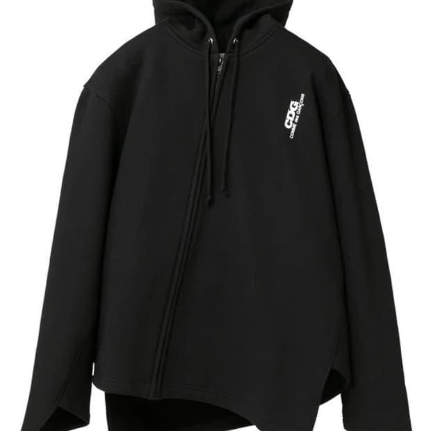 CDG 바이어스 후드집업 블랙 / SIZE M