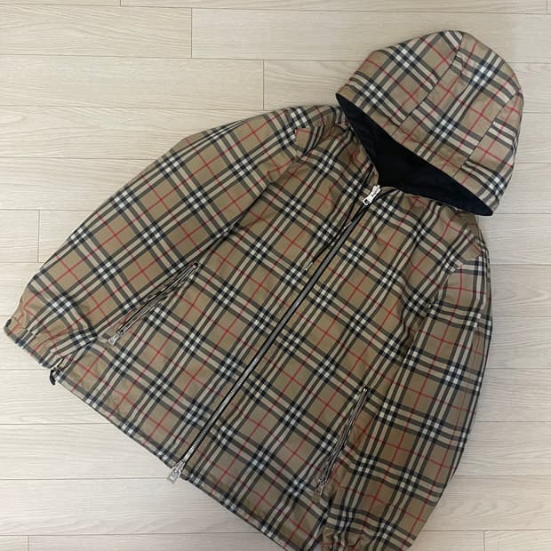 [ S ] 버버리 리버시블 체크 바람막이 자켓 새상품급