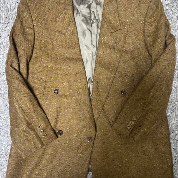 일제 듀퐁 캐시미어혼방 더블 블레이저 사이즈 100-105