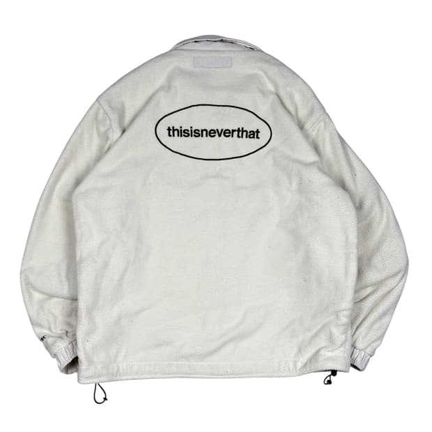 디스이즈네버댓 아이보리컬러 폴라텍 플리스