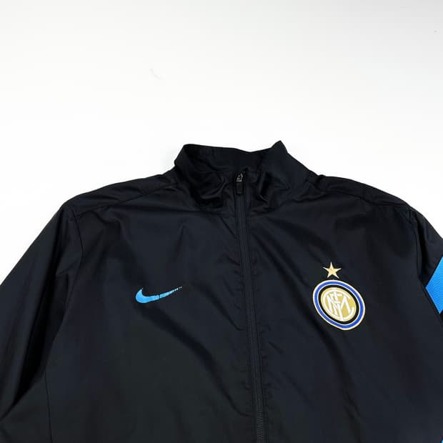 나이키 인터밀란 풋볼 블랙 바람막이 자켓 (XL)