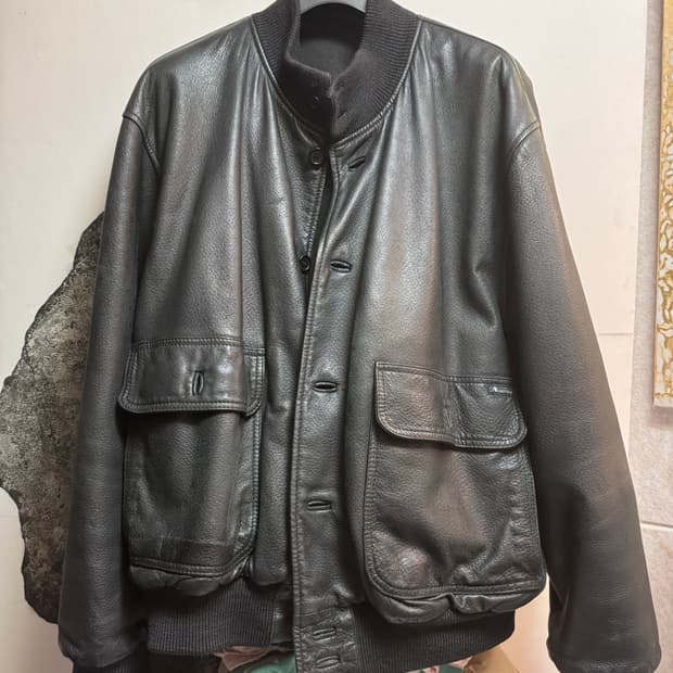 Aquascutum 레더 자켓