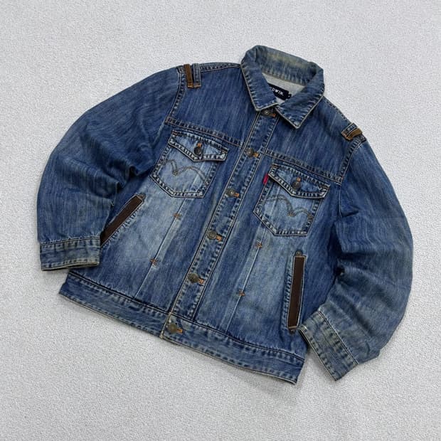 95 에드윈 포켓 웨스턴 데님 자켓 0427E