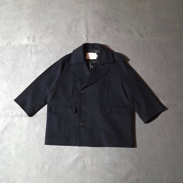 키뮤어 여성 오버 피코트 M 네이비