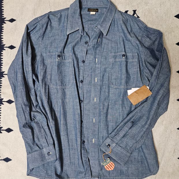 RRL 오모테산도 10주년 한정 샴브레이 셔츠 XL